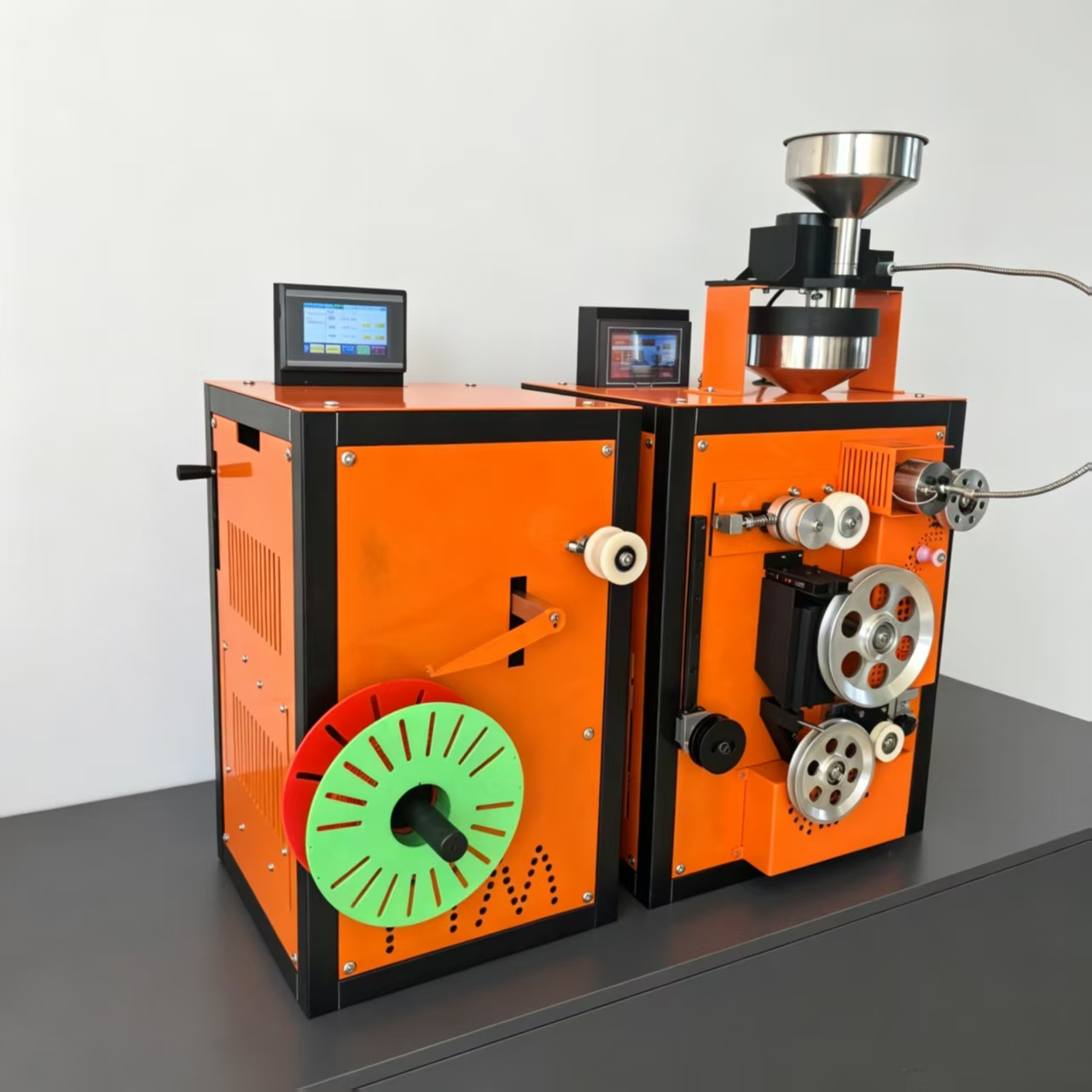 Alternate view of the current orange split-design filament system
